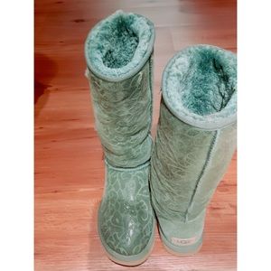 Tall Hunter Green Ugg Boots